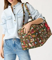 Vera Bradley x Harry Potter Hogwarts Library Large Original Duffle Bag