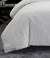 Vera Wang Abstract Crinkle Reversible Comforter Mini Set