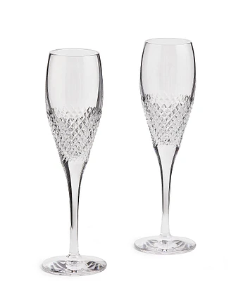 Vera Wang by Wedgewood Diamond Mosaic Flutes, Set of 2