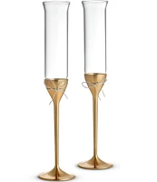 Vera Wang by Wedgewood Love Knots Gold Toasting Flutes, Set of 2