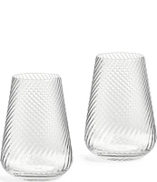 Vera Wang by Wedgewood Swirl Highball Glasses, Set of 2