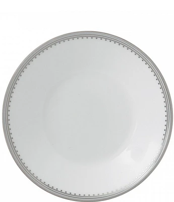 Vera Wang by Wedgwood Grosgrain Striped & Dotted Platinum Bone China Saucer