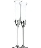 Vera Wang by Wedgwood Love Knots Toasting Flute Set, Set of 2