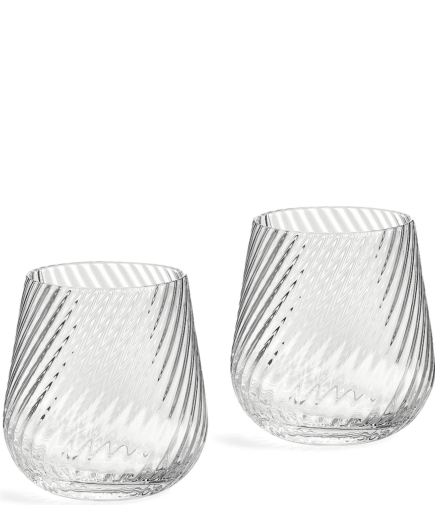 Vera Wang by Wedgwood Swirl Tumblers, Set of 2