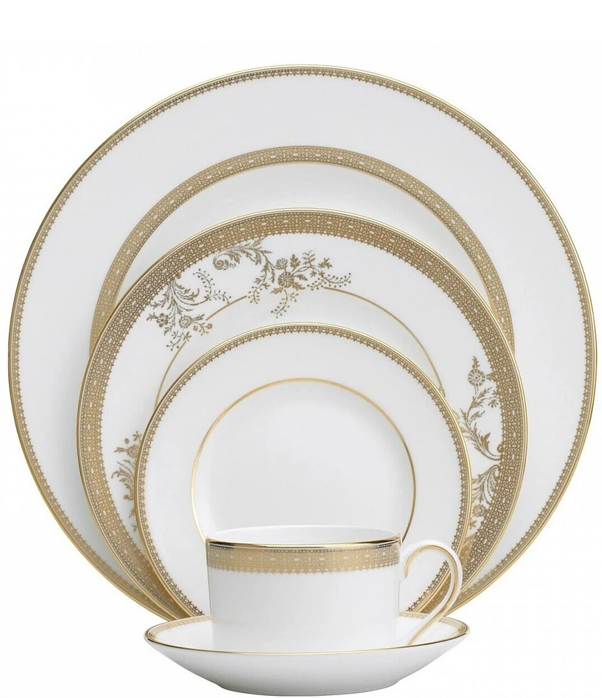 Vera Wang by Wedgwood Vera Lace Floral 5-Piece Place Setting