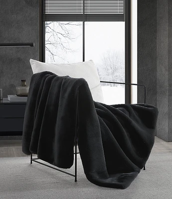 Vera Wang Lapin Faux Fur Throw