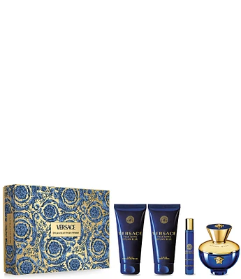 Versace Dylan Blue Pour Femme Eau de Parfum Gift Set, 4 Piece