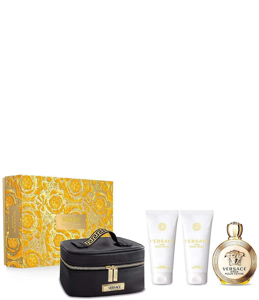 Versace Eros Pour Femme Eau de Parfum Gift Set, 4 Piece