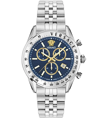 Versace Men's Chrono Master Stainless Steel Bracelet Watch