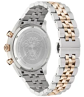 Versace Men's Chrono Master Two Tone Stainless Steel Bracelet Watch