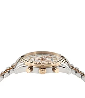 Versace Men's Chrono Master Two Tone Stainless Steel Bracelet Watch