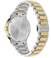 Versace Men's Medusa Infinite Quartz Analog Two Tone Stainless Steel Bracelet Watch