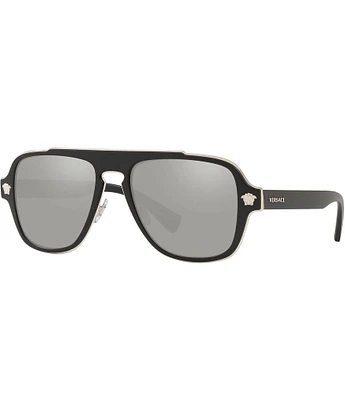 Versace Men's Ve2199 56mm Aviator Sunglasses