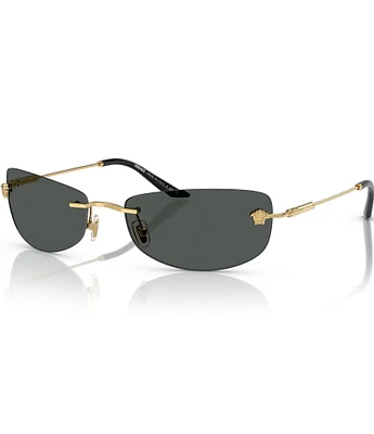 Versace Men's VE2279 60mm Rectangle Sunglasses