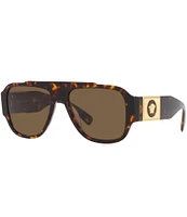 Versace Men's Ve4406 56mm Rectangle Sunglasses