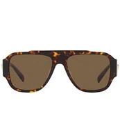 Versace Men's Ve4406 56mm Rectangle Sunglasses