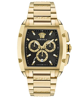 Versace Men's Versace Dominus Chronograph Gold Stainless Steel Bracelet Watch