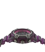 Versace Unisex Icon Active Chronograph Purple Silicone Strap Watch