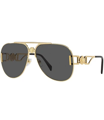 Versace Unisex Ve2255 63mm Aviator Sunglasses