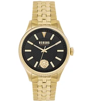 Versace Versus by Versace Men's Colonne Analog Gold Tone Stainless Steel Bracelet 45mm Watch