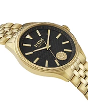 Versace Versus by Versace Men's Colonne Analog Gold Tone Stainless Steel Bracelet 45mm Watch