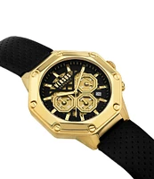 Versace Versus by Versace Men's Palestro Chronograph Black Leather Strap Watch