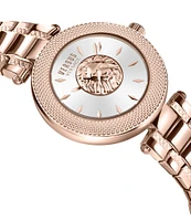 Versace Versus By Versace Women's Brick Lane Analog Rose Gold Tone Stainless Steel Bracelet Watch