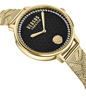 Versace Versus By Versace Women's La Villette Crystal Analog Gold Tone Stainless Steel Bracelet Watch