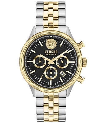 Versace Versus Versace Men's Colonne Chronograph Two Tone Stainless Steel Bracelet Watch