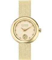 Versace Versus Versace Women's Lea Analog Gold Stainless Steel Mesh Bracelet Watch