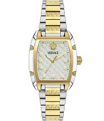 Versace Women's Dominus Analog Two Tone Stainless Steel Bracelet Watch