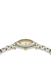 Versace Women's Greca Flourish Quartz Analog Two Tone Stainless Steel Bracelet Watch