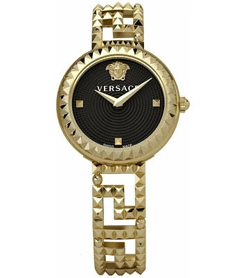 Versace Women's Greca Goddess Quartz Analog Gold Bracelet Watch