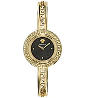 Versace Women's La Greca Analog Gold Tone Stainless Steel Bracelet Watch