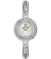 Versace Women's La Greca Analog Stainless Steel Bracelet Watch Set