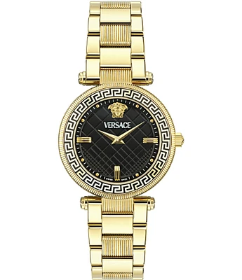 Versace Women's Reve Analog Gold Tone Stainless Steel Bracelet Watch