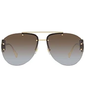 Versace Women's VE2250 63mm Aviator Sunglasses