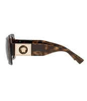 Versace Women's Ve4405 Square Havana 54mm Sunglasses