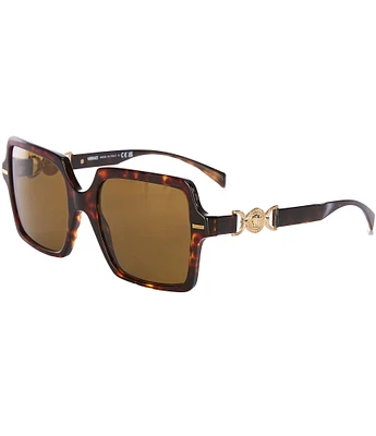 Versace Women's VE4441 55mm Havana Square Sunglasses