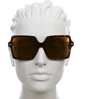 Versace Women's VE4441 55mm Havana Square Sunglasses