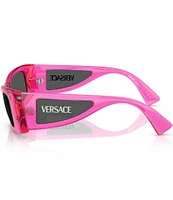 Versace Women's VE4481 54mm Transparent Pillow Sunglasses