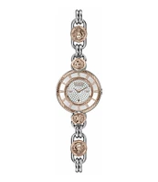 Versus By Versace Women's Les Docks Crystal Analog Two Tone Stainless Steel Bracelet Watch