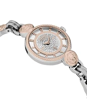 Versus By Versace Women's Les Docks Crystal Analog Two Tone Stainless Steel Bracelet Watch