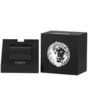 Versus By Versace Women's Tortona Crystal Two Hand Leather Strap Watch