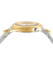 Versus By Versace Women's Tortona Crystal Two Hand Two Tone Stainless Steel Bracelet Watch