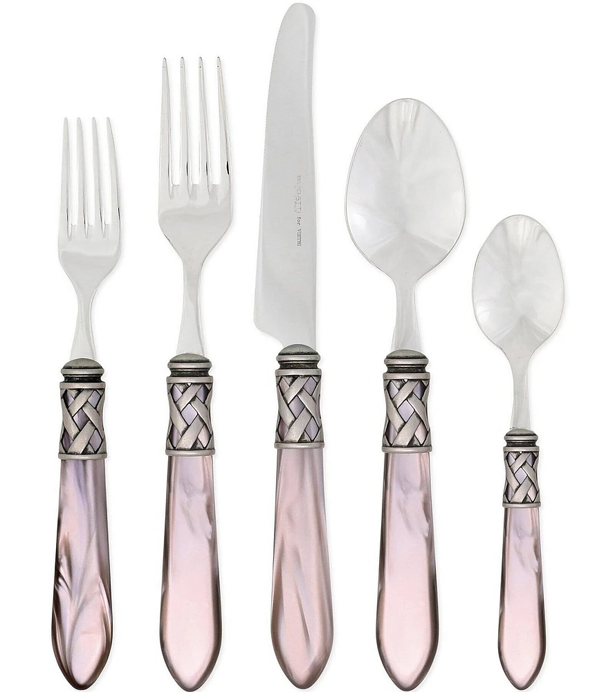 VIETRI Aladdin Antique 5-Piece Stainless Steel Flatware Set