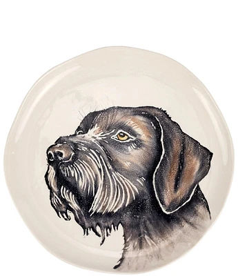 VIETRI Cacciatore Spinone Italiano Medium Round Platter