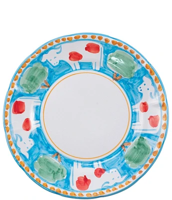 VIETRI Campagna Mucca Cow Print Dinner Plate