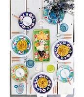 VIETRI Campagna Mucca Cow Print Dinner Plate