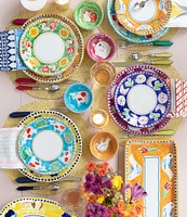 VIETRI Campagna Mucca Cow Print Dinner Plate